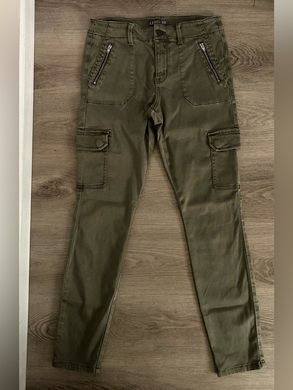 Level 99 Olive Green Cargo Pants
